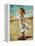 Girl at the Beach-Sydney Edmunds-Framed Premier Image Canvas