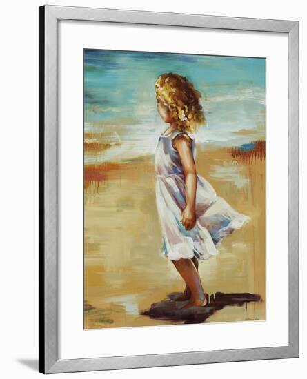 Girl at the Beach-Sydney Edmunds-Framed Giclee Print