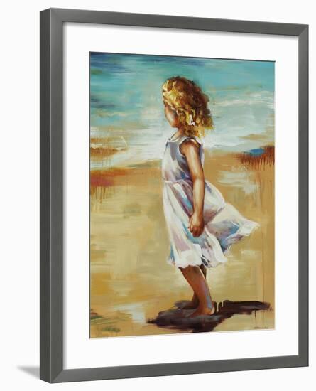 Girl at the Beach-Sydney Edmunds-Framed Giclee Print