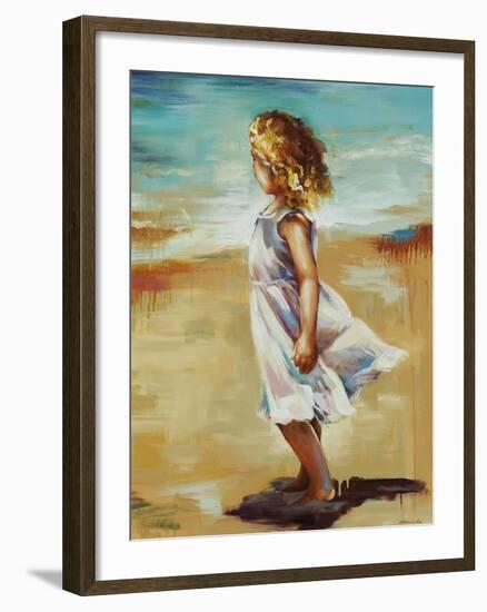 Girl at the Beach-Sydney Edmunds-Framed Giclee Print