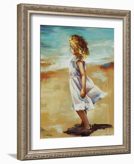 Girl at the Beach-Sydney Edmunds-Framed Giclee Print