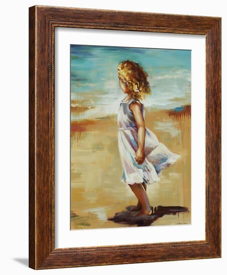 Girl at the Beach-Sydney Edmunds-Framed Giclee Print