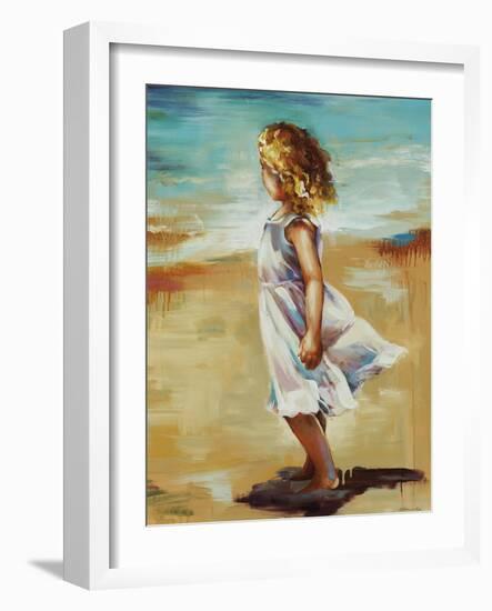 Girl at the Beach-Sydney Edmunds-Framed Giclee Print