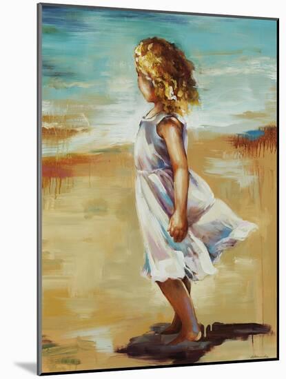 Girl at the Beach-Sydney Edmunds-Mounted Giclee Print