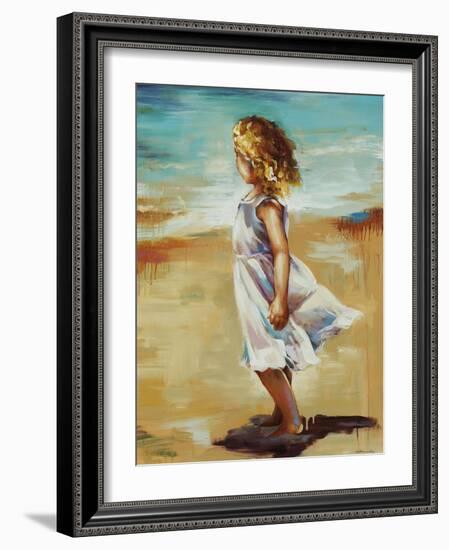 Girl at the Beach-Sydney Edmunds-Framed Giclee Print