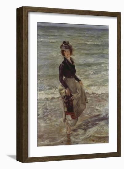 Girl at the Beach-Lovis Corinth-Framed Giclee Print