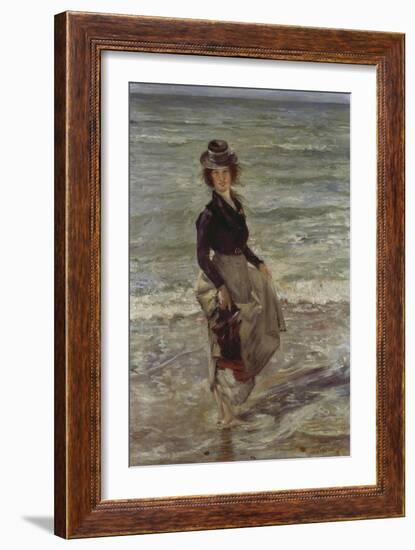 Girl at the Beach-Lovis Corinth-Framed Giclee Print