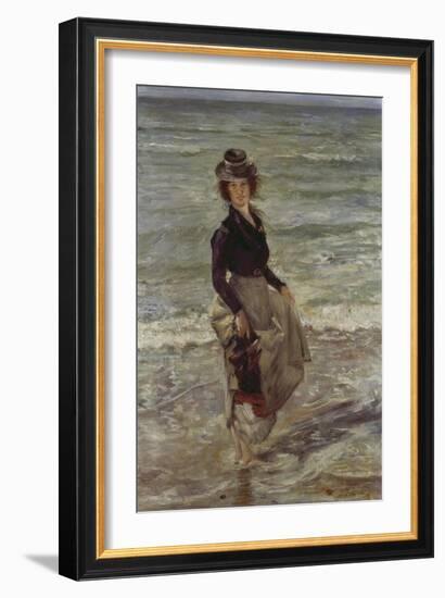 Girl at the Beach-Lovis Corinth-Framed Giclee Print