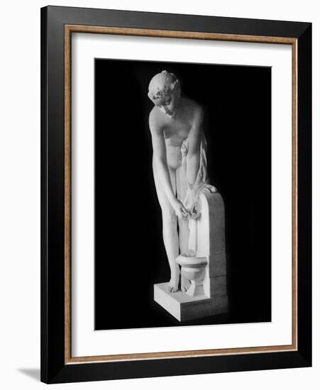 Girl at the Fountain, 19th Century-Alexandre Schoenewerk-Framed Photographic Print