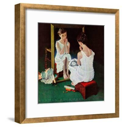 Girl At The Mirror March 6 1954 Giclee Print Norman Rockwell Art Com Girl At The Mirror March 6 1954 Giclee Print Norman Rockwell Art Com