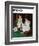 "Girl at the Mirror" Saturday Evening Post Cover, March 6,1954-Norman Rockwell-Framed Giclee Print