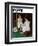 "Girl at the Mirror" Saturday Evening Post Cover, March 6,1954-Norman Rockwell-Framed Giclee Print