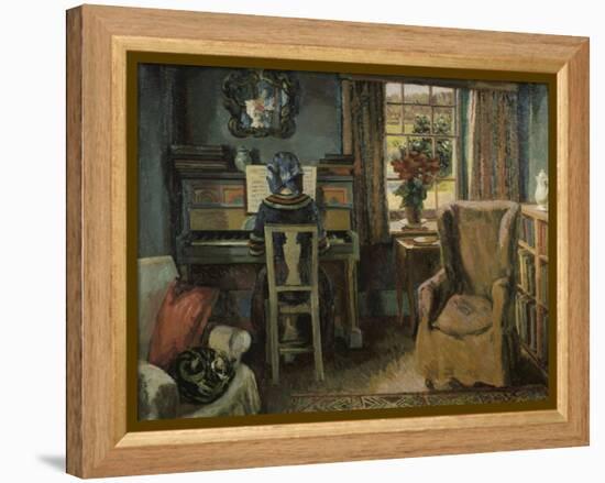 Girl at the Piano-Duncan Grant-Framed Premier Image Canvas