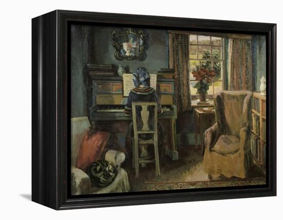 Girl at the Piano-Duncan Grant-Framed Premier Image Canvas