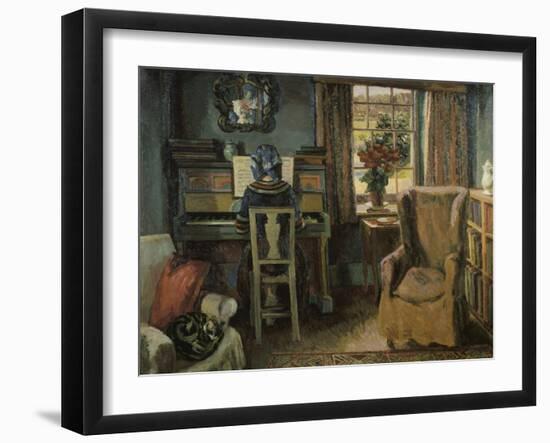 Girl at the Piano-Duncan Grant-Framed Giclee Print