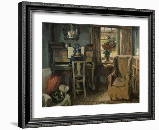 Girl at the Piano-Duncan Grant-Framed Giclee Print