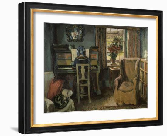Girl at the Piano-Duncan Grant-Framed Giclee Print