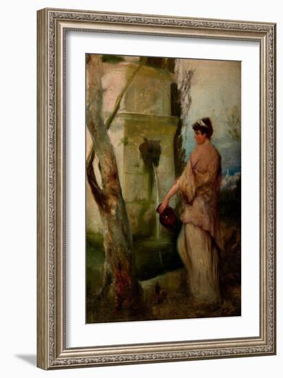 Girl at the Well, 1889 (Oil on Canvas)-Henryk Siemieradzki-Framed Giclee Print