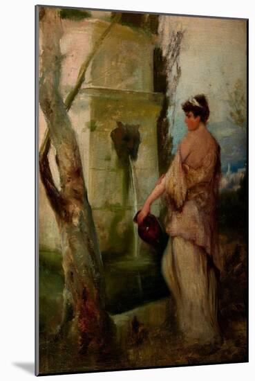 Girl at the Well, 1889 (Oil on Canvas)-Henryk Siemieradzki-Mounted Giclee Print