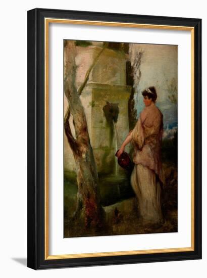 Girl at the Well, 1889 (Oil on Canvas)-Henryk Siemieradzki-Framed Giclee Print