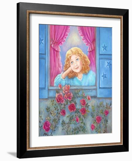 Girl at Window-Judy Mastrangelo-Framed Giclee Print