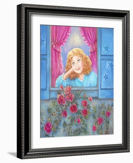 Girl at Window-Judy Mastrangelo-Framed Giclee Print