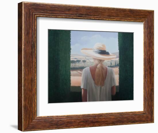 Girl, Back View, Tuscany, 2012-Lincoln Seligman-Framed Giclee Print