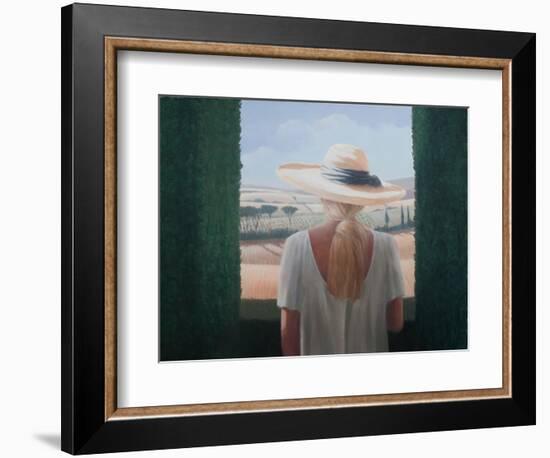 Girl, Back View, Tuscany, 2012-Lincoln Seligman-Framed Giclee Print