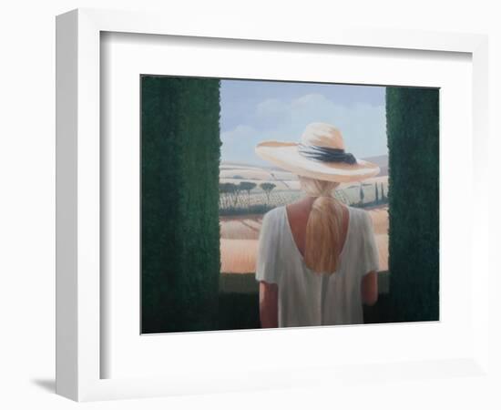 Girl, Back View, Tuscany, 2012-Lincoln Seligman-Framed Giclee Print