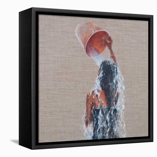 Girl Bathing, 2012-Lincoln Seligman-Framed Premier Image Canvas