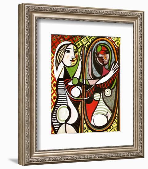 Girl Before a Mirror, c.1932-Pablo Picasso-Framed Art Print