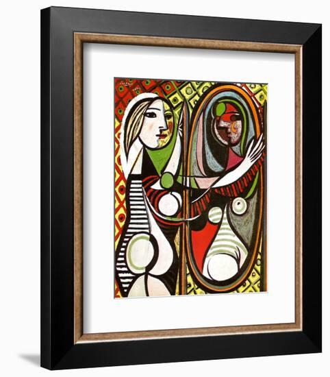 Girl Before a Mirror, c.1932-Pablo Picasso-Framed Art Print