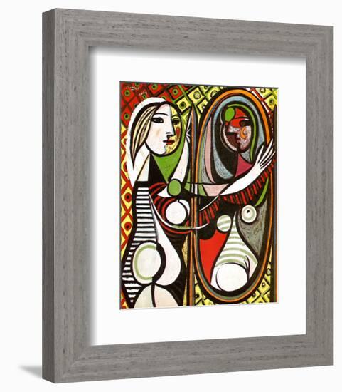 Girl Before a Mirror, c.1932-Pablo Picasso-Framed Art Print