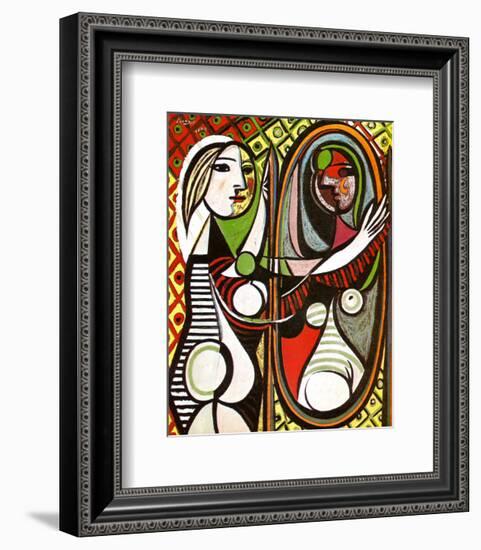 Girl Before a Mirror, c.1932-Pablo Picasso-Framed Art Print