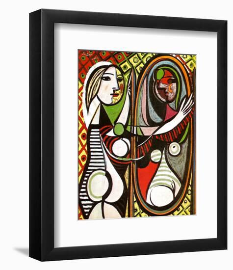 Girl Before a Mirror, c.1932-Pablo Picasso-Framed Art Print