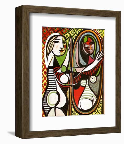 Girl Before a Mirror, c.1932-Pablo Picasso-Framed Art Print