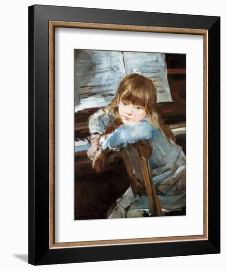 Girl before the Piano, Late C19th-Francisco Torrescassana-Framed Giclee Print