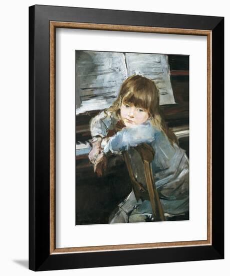 Girl before the Piano-Francesc Torrescassana-Framed Premium Giclee Print