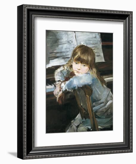 Girl before the Piano-Francesc Torrescassana-Framed Premium Giclee Print