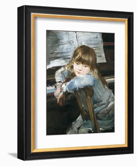 Girl before the Piano-Francesc Torrescassana-Framed Premium Giclee Print