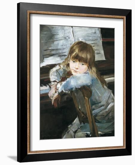 Girl before the Piano-Francesc Torrescassana-Framed Art Print