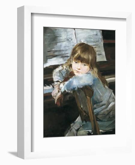 Girl before the Piano-Francesc Torrescassana-Framed Art Print