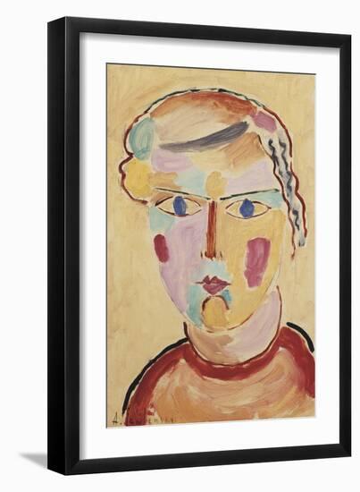 Girl, Bright in Appearance; Madchenkopf, Helle Erscheinung, 1916-Alexej Von Jawlensky-Framed Giclee Print