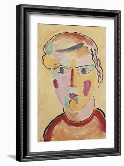 Girl, Bright in Appearance; Madchenkopf, Helle Erscheinung, 1916-Alexej Von Jawlensky-Framed Giclee Print