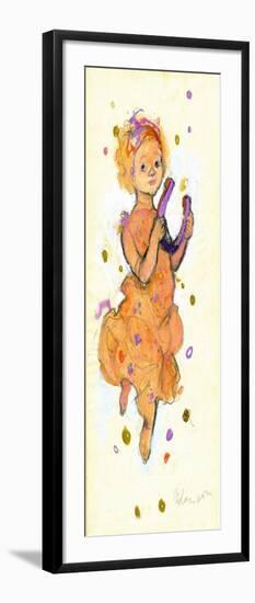 Girl Bringing Luck and Success-George Adamson-Framed Giclee Print