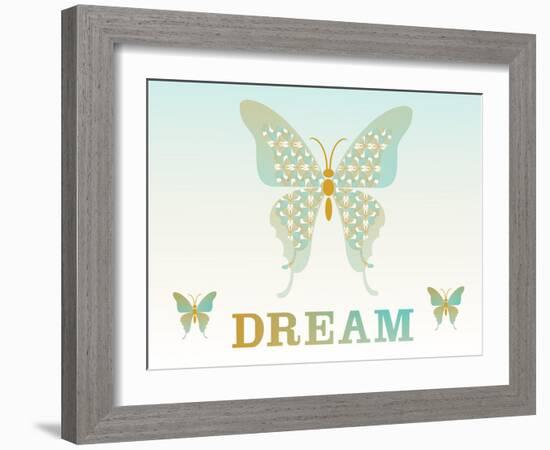 Girl Butterfly-Mindy Howard-Framed Giclee Print