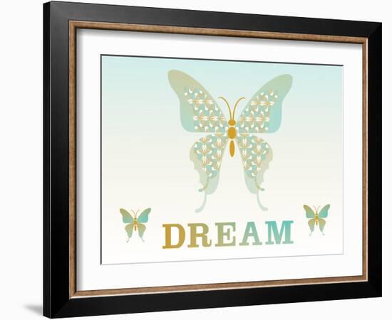 Girl Butterfly-Mindy Howard-Framed Giclee Print