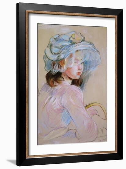 Girl Carrying a Basket, 1891 (Pastel on Paper)-Berthe Morisot-Framed Giclee Print