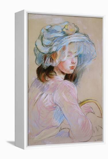 Girl Carrying a Basket, 1891 (Pastel on Paper)-Berthe Morisot-Framed Premier Image Canvas