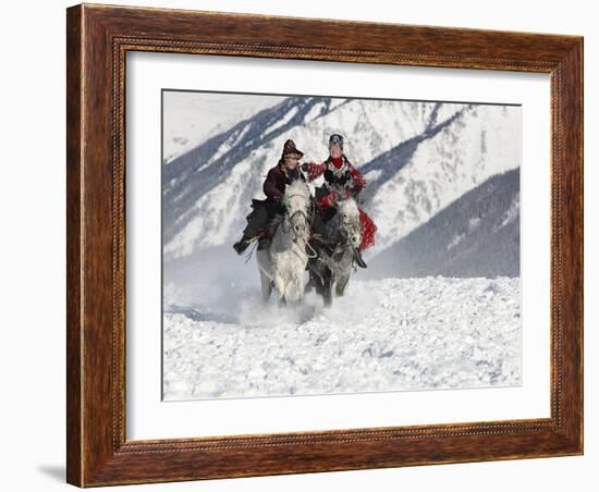 Girl Chasing-Bj Yang-Framed Photographic Print